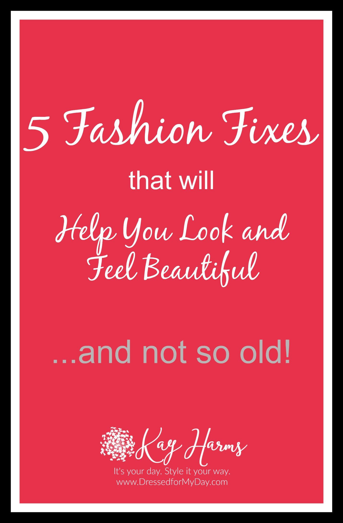 Five Fashions Fixes to Look Younger