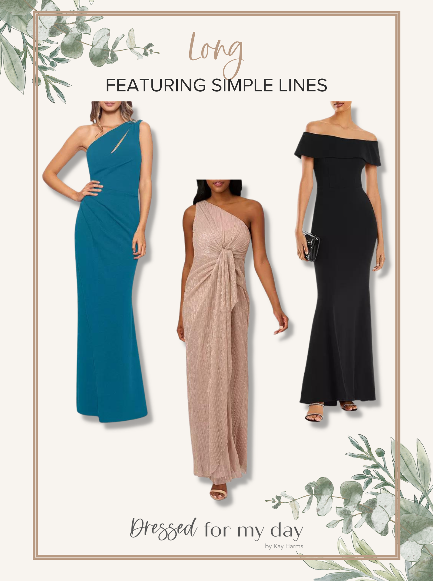 Mother of the Bride Dresses with Simple Lines