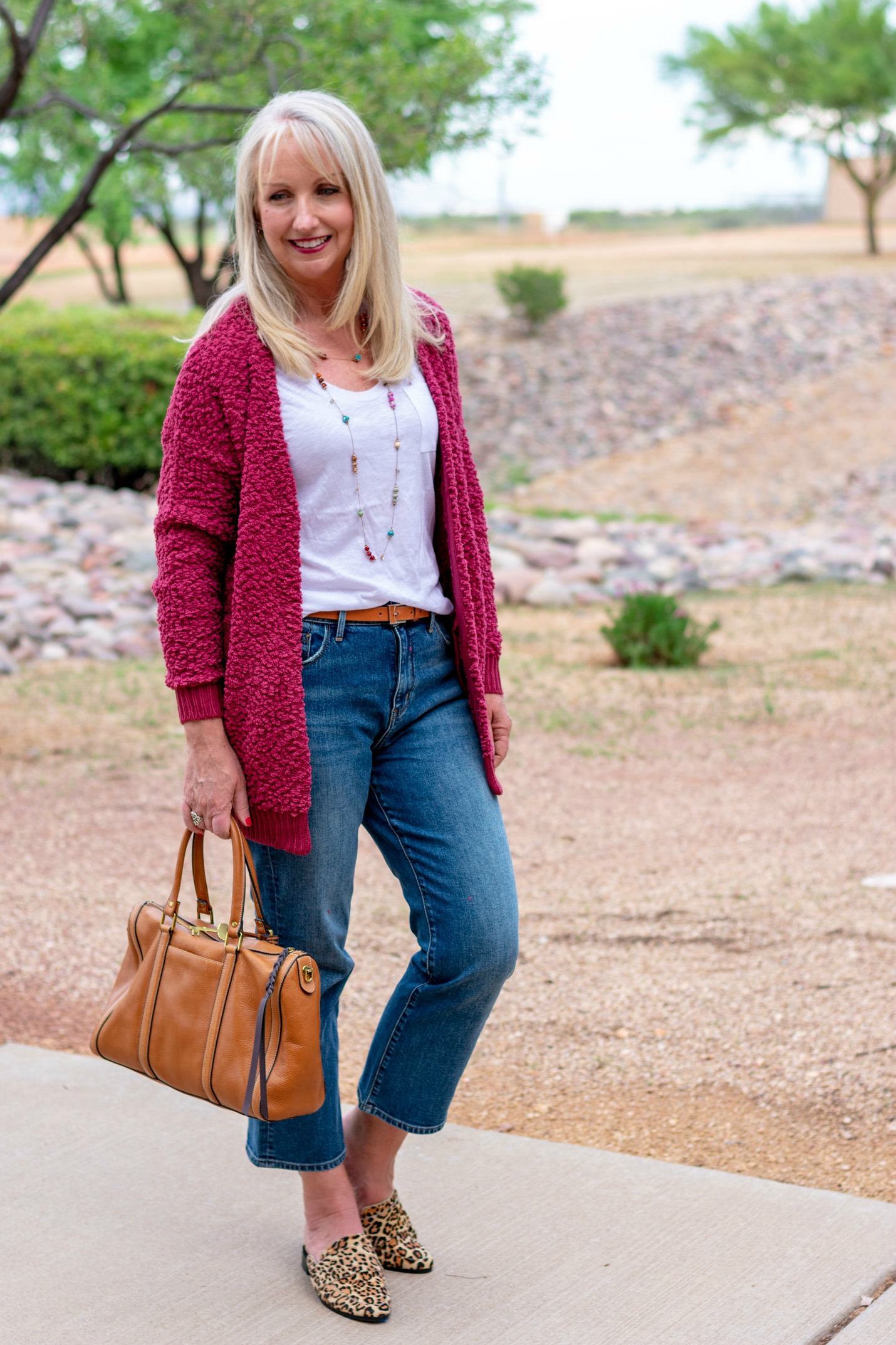 Fall Cardigan and Jeans