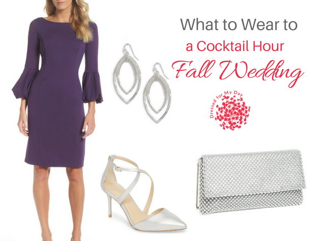What to Wear to a Cocktail Hour Fall Wedding