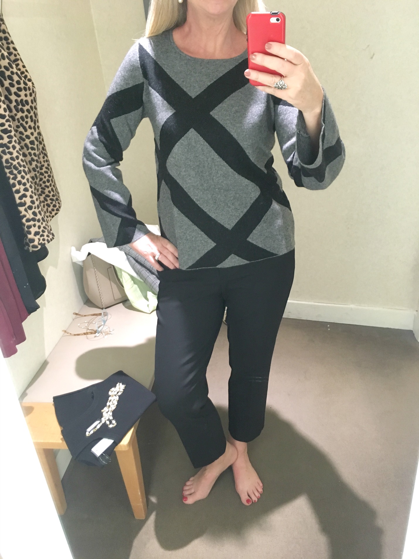 Ann Taylor Fall Career Clothing Try-On Session