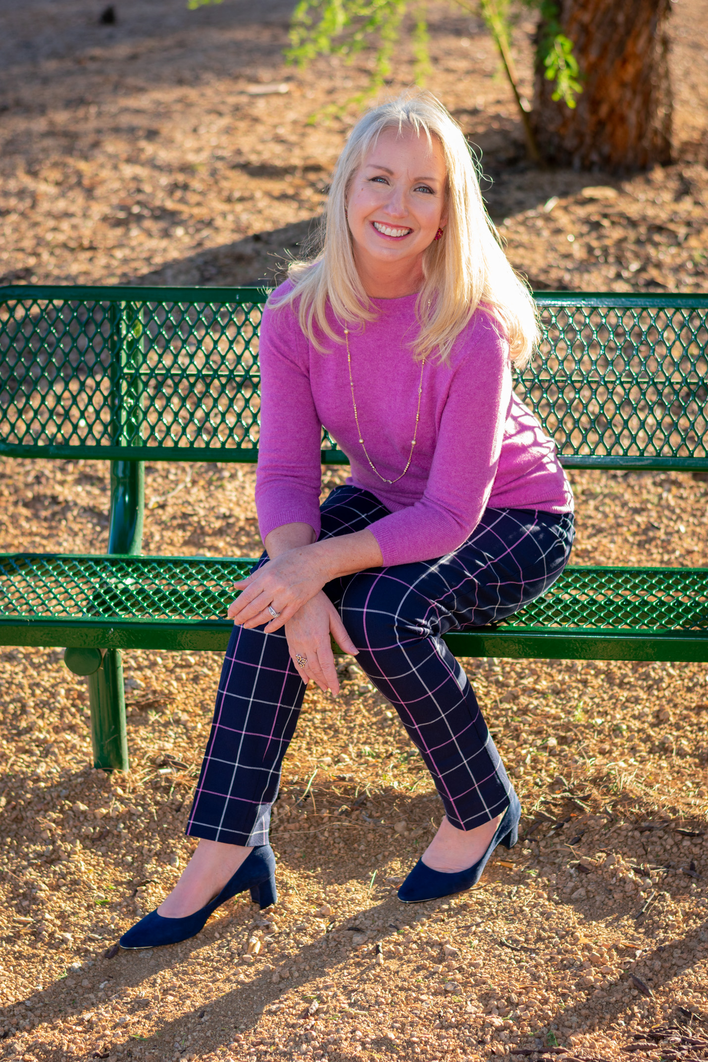 Classic Fall Plaid Pants and Soft Cashmere