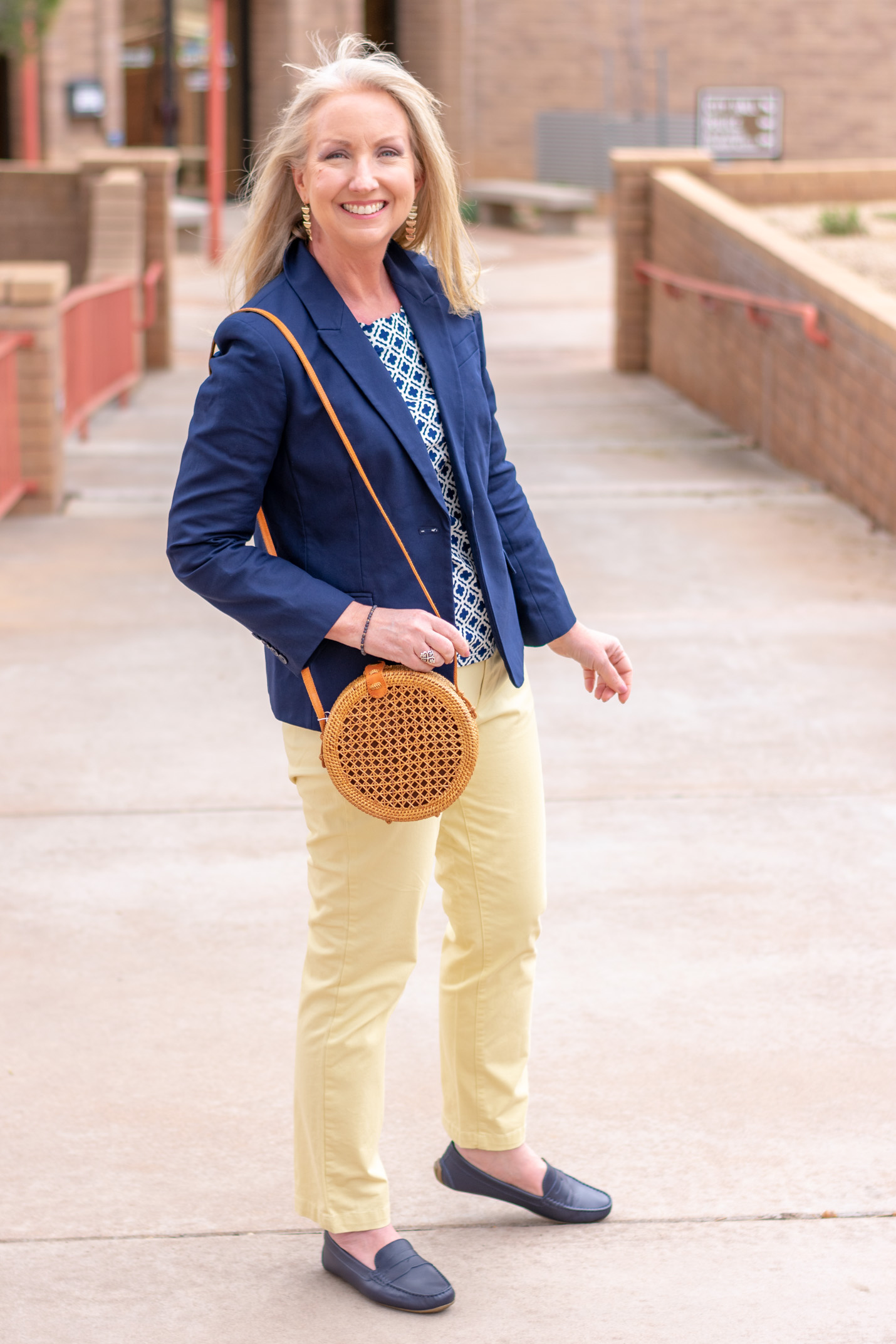 Yellow and Navy Combo for Spring