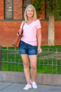 Frayed Denim Shorts for Summer - Dressed for My Day