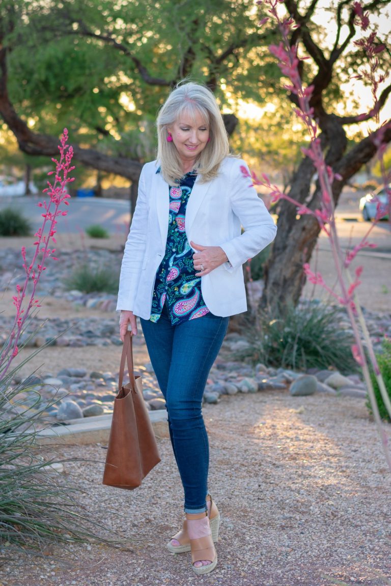 Blue Indigo Cotton Blazer