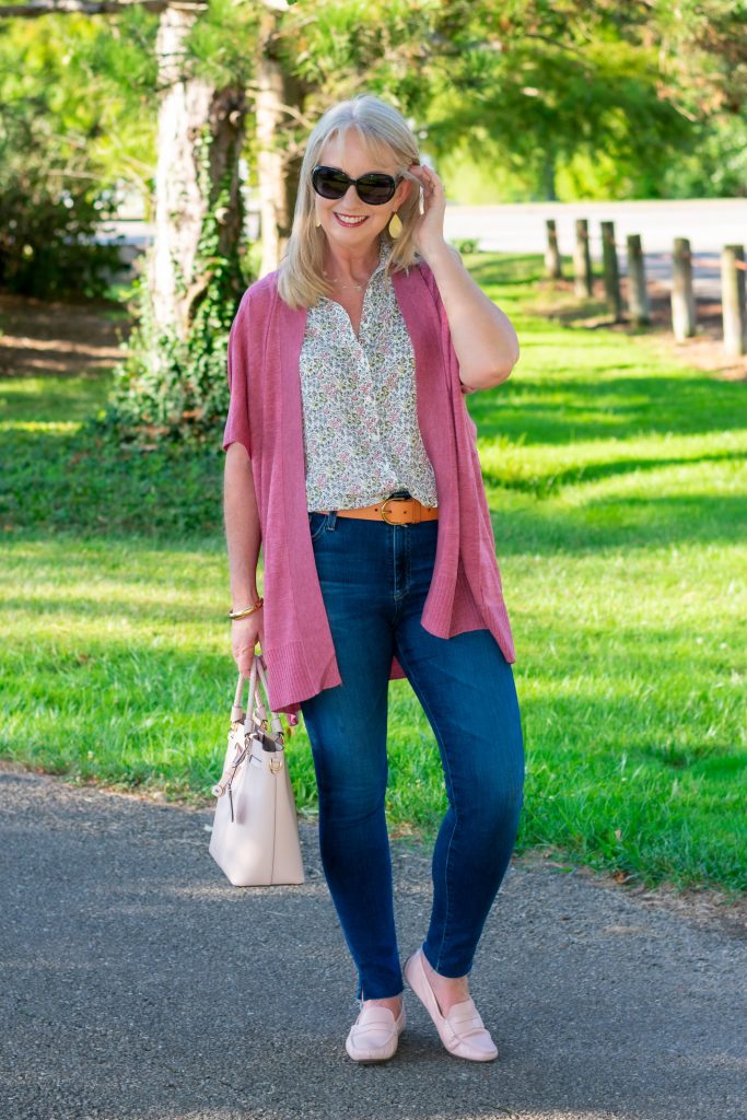 Transition Into Fall with a Textured Kimono