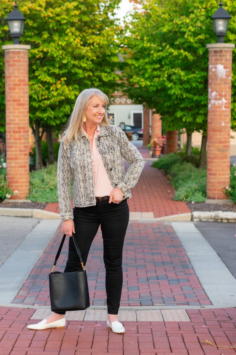 Blush Blouse + Black Jeans 3 Ways - Dressed for My Day