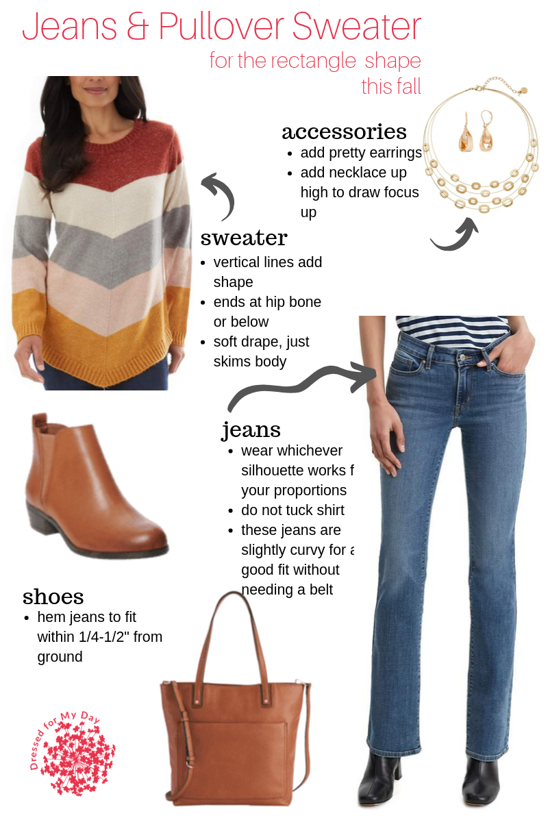 Styling the Rectangle Shaped Body for Fall - Dressed for My Day
