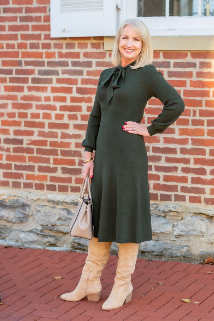 Sweater Dress and Boots