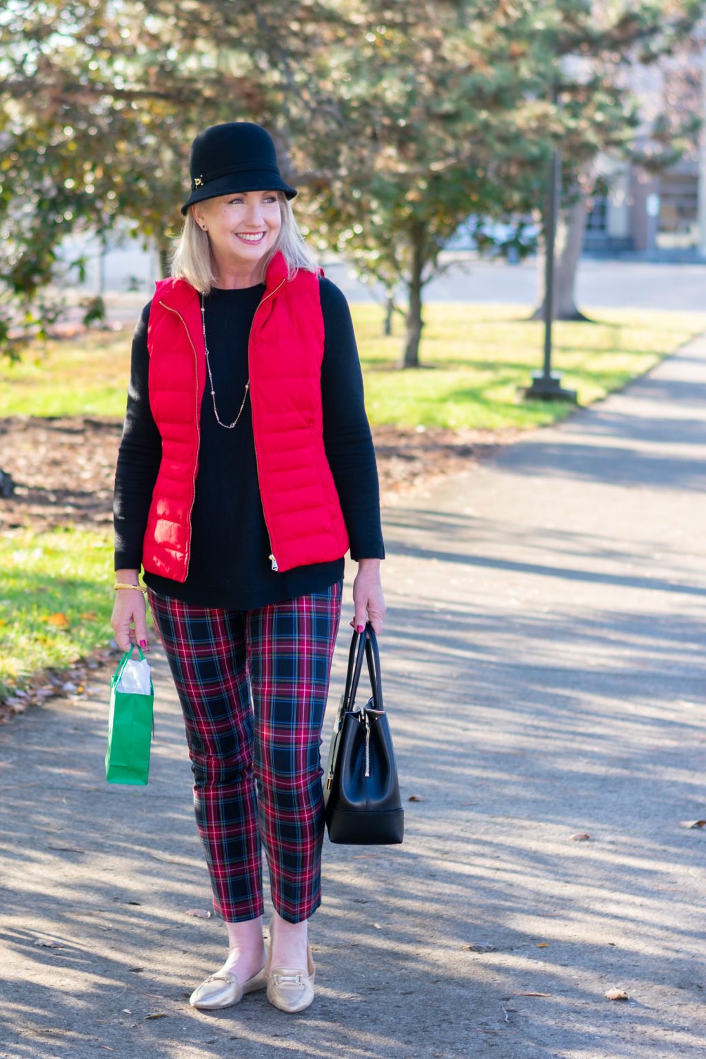 What to Wear to a Christmas Gift Exchange Party - Dressed for My Day