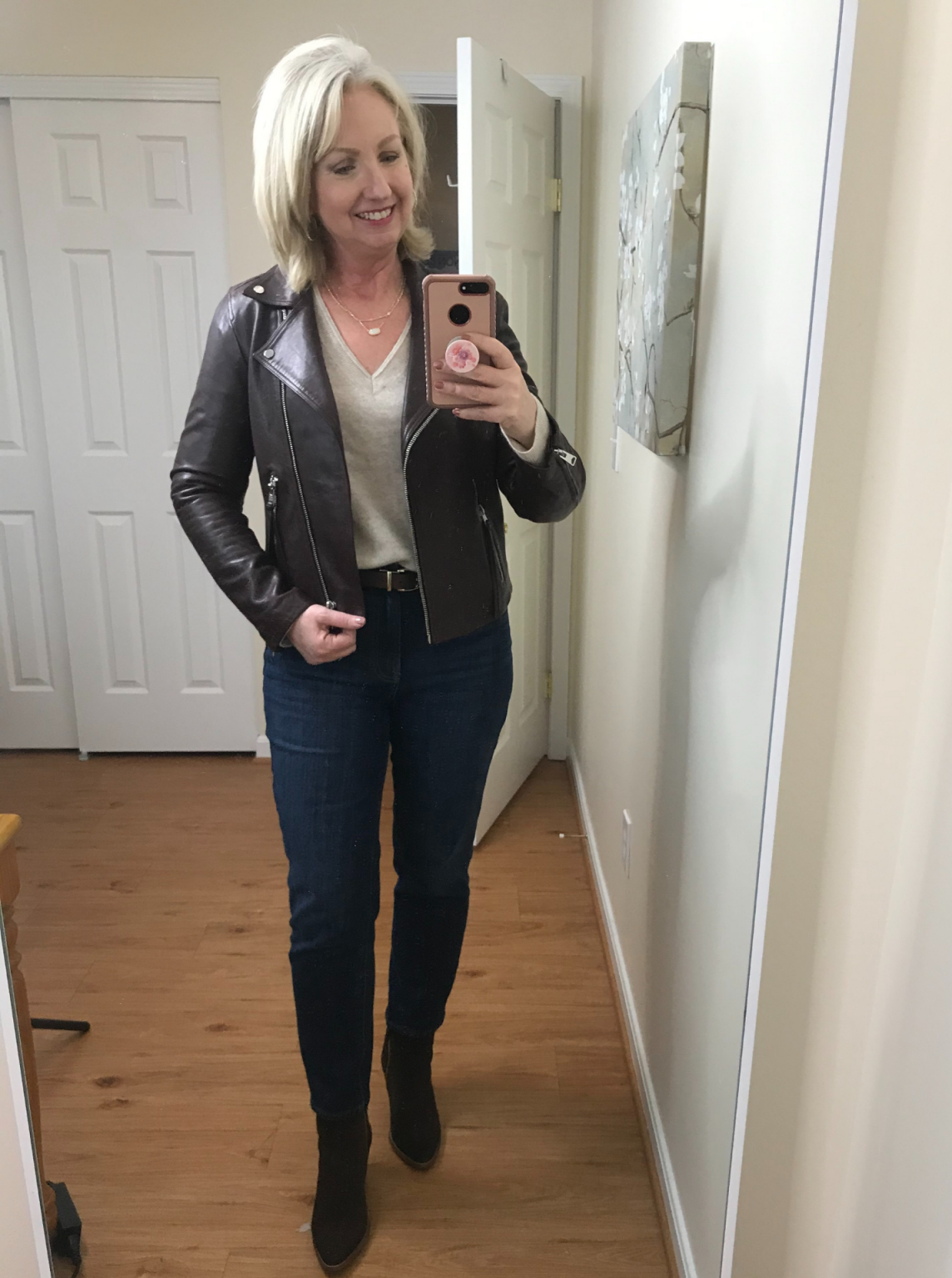 How to Wear Straight Leg Ankle Jeans in the Winter - Dressed for My Day