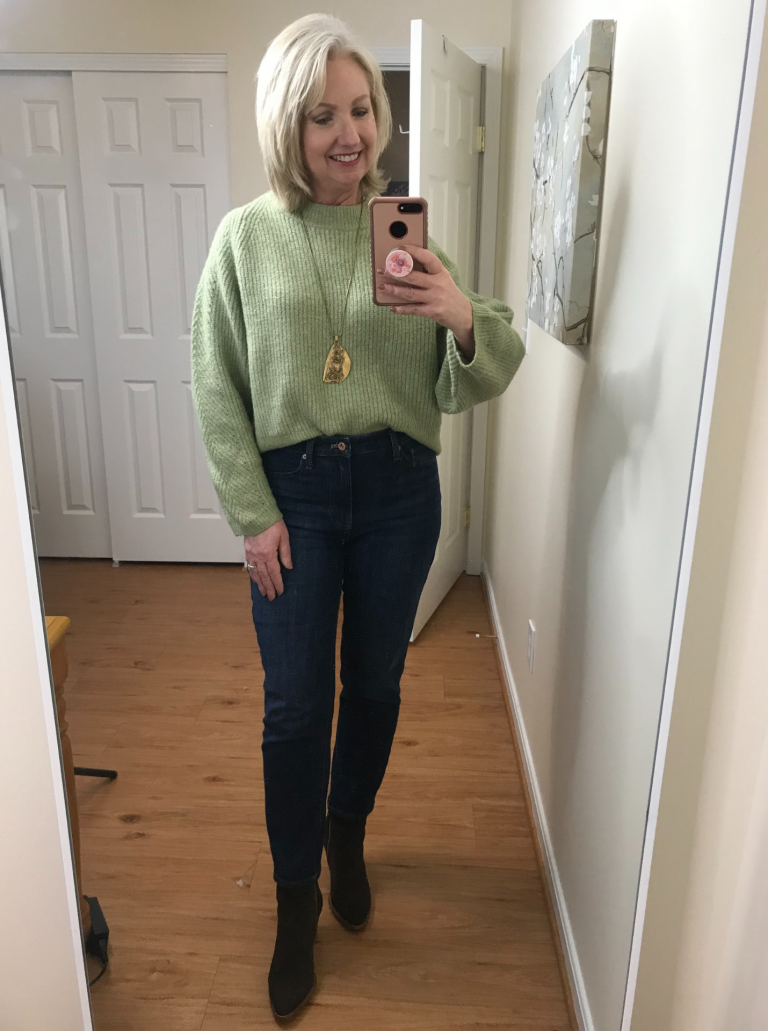 How to Wear Straight Leg Ankle Jeans in the Winter - Dressed for My Day