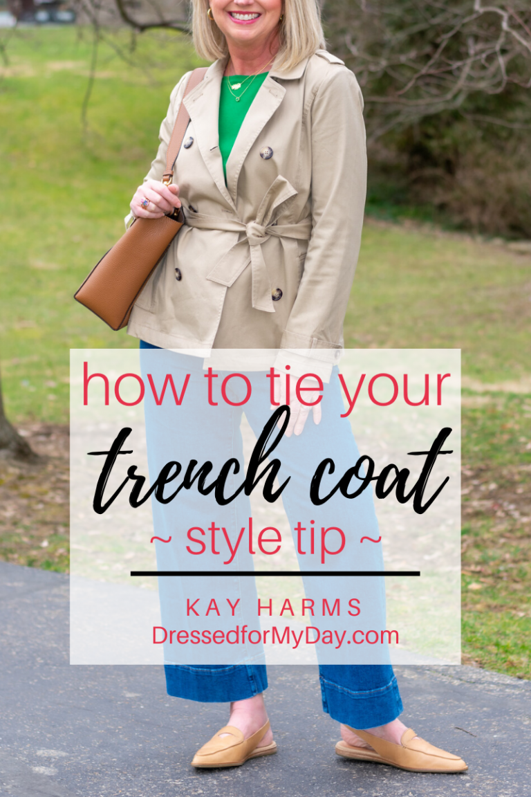 How to Tie a Trench Coat - Dressed for My Day