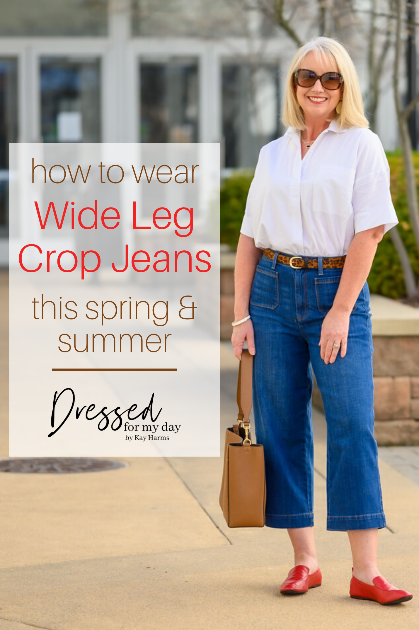 How to Wear Wide Leg Crop Jeans