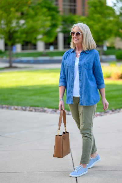 Another Reason You Need a Chambray Shirt - Dressed for My Day