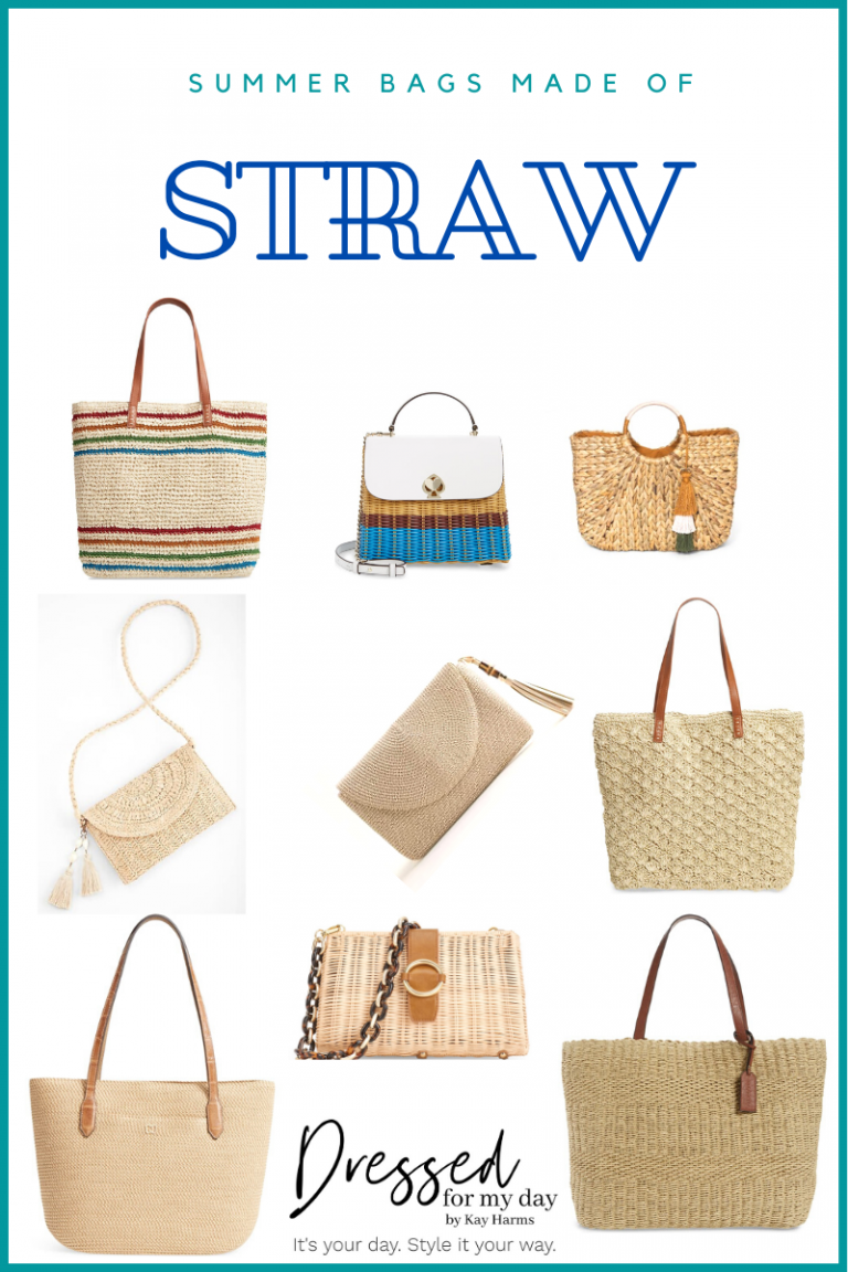 A Straw Bag for Summer - Dressed for My Day