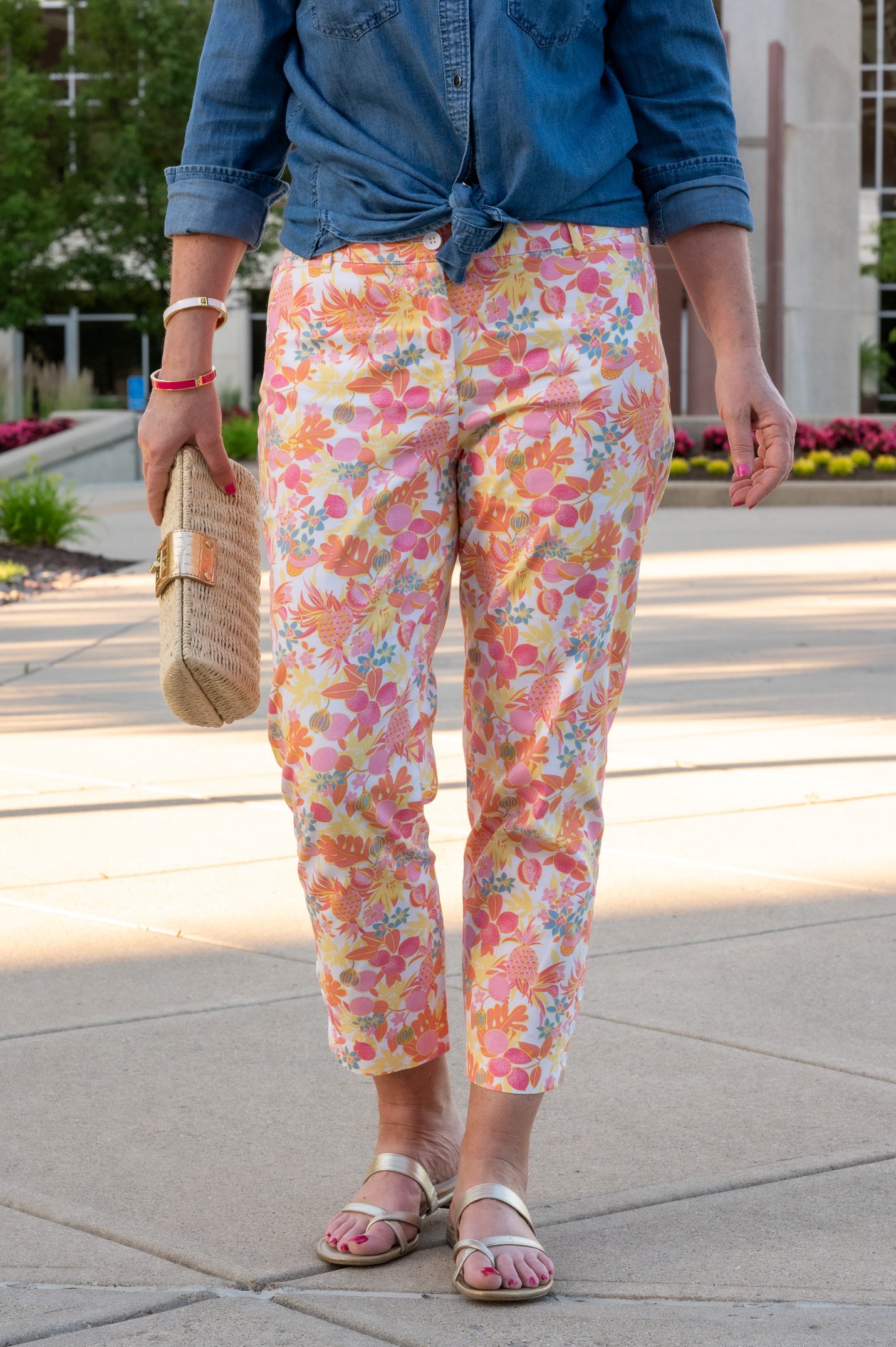 A 70's Inspired Outfit: Floral Blouse + Wide Leg Denim - Jeans and a Teacup