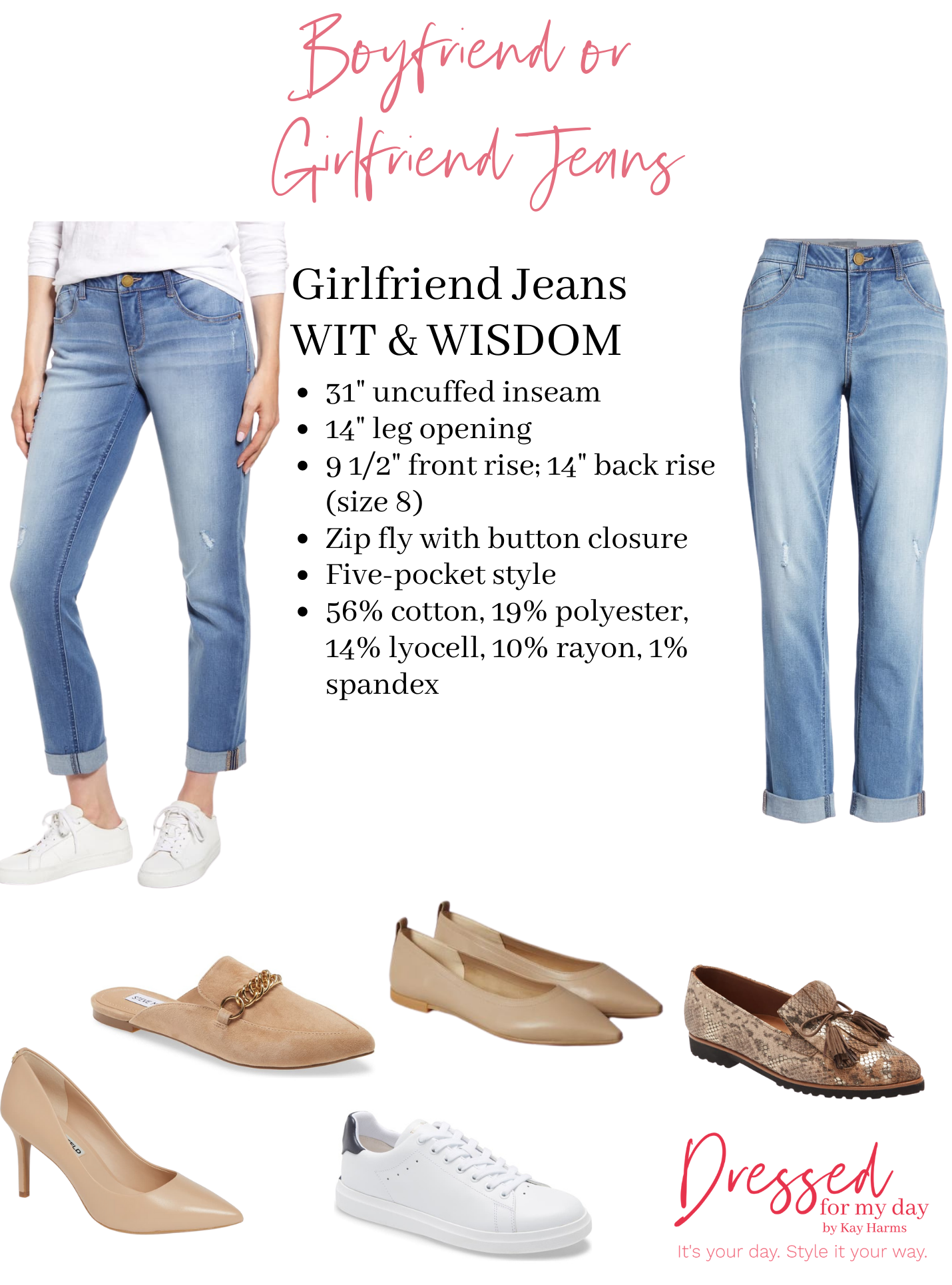 Shoes to Wear with Girlfriend or Boyfriend Jeans