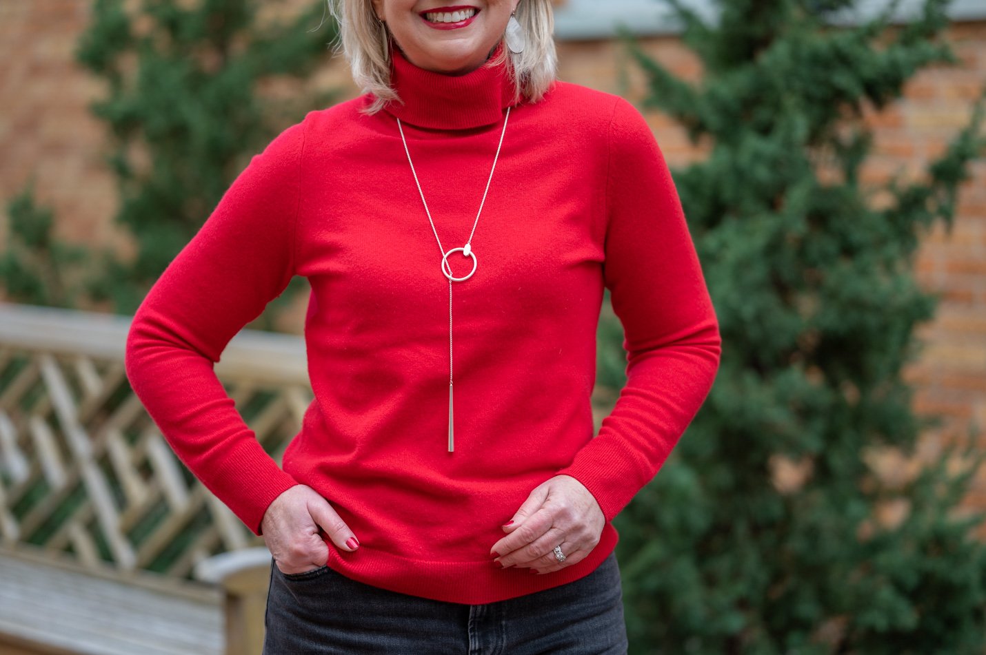 similar red cashmere sweater