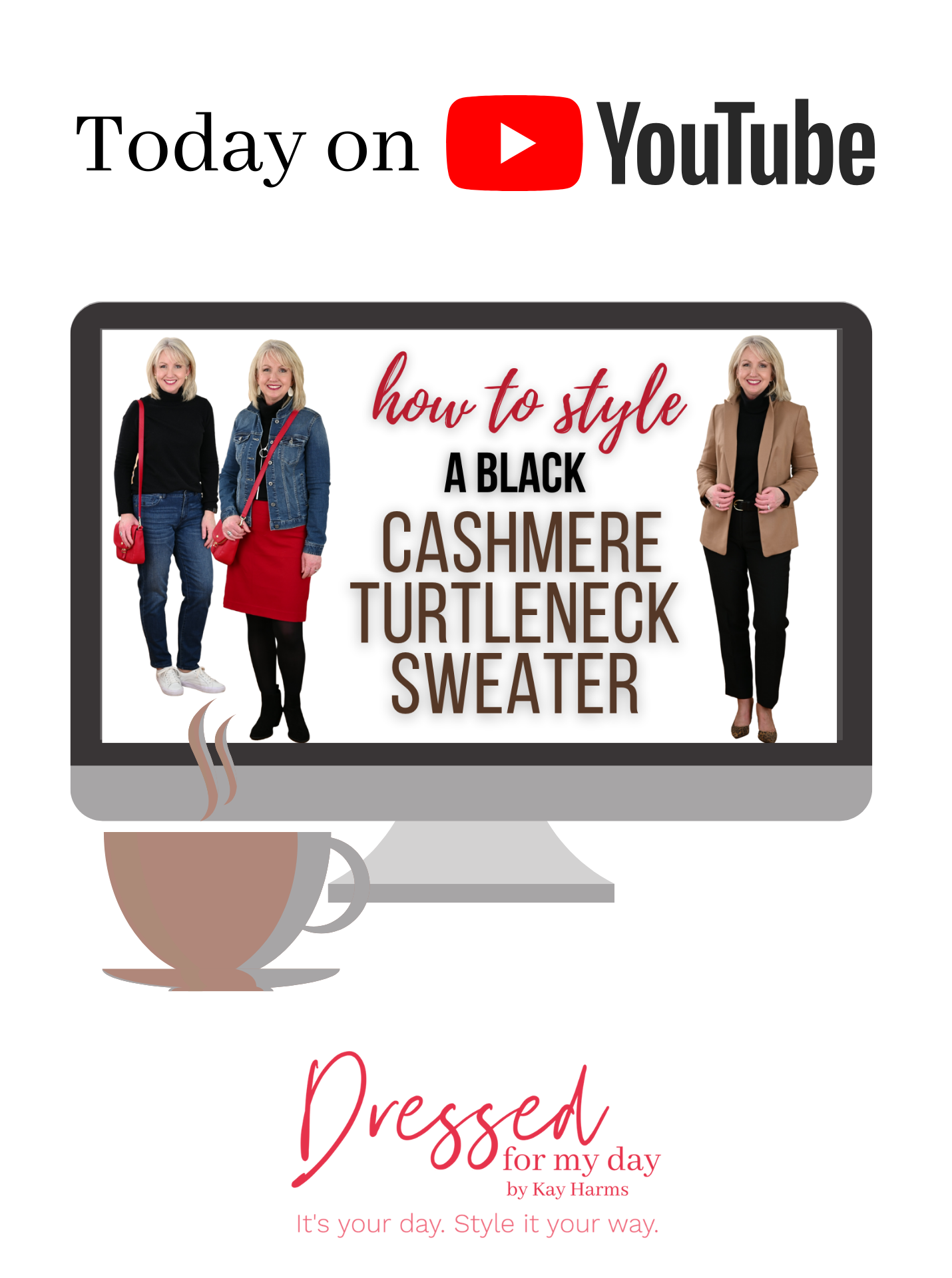 How to Style a Black Cashmere Turtleneck Sweater