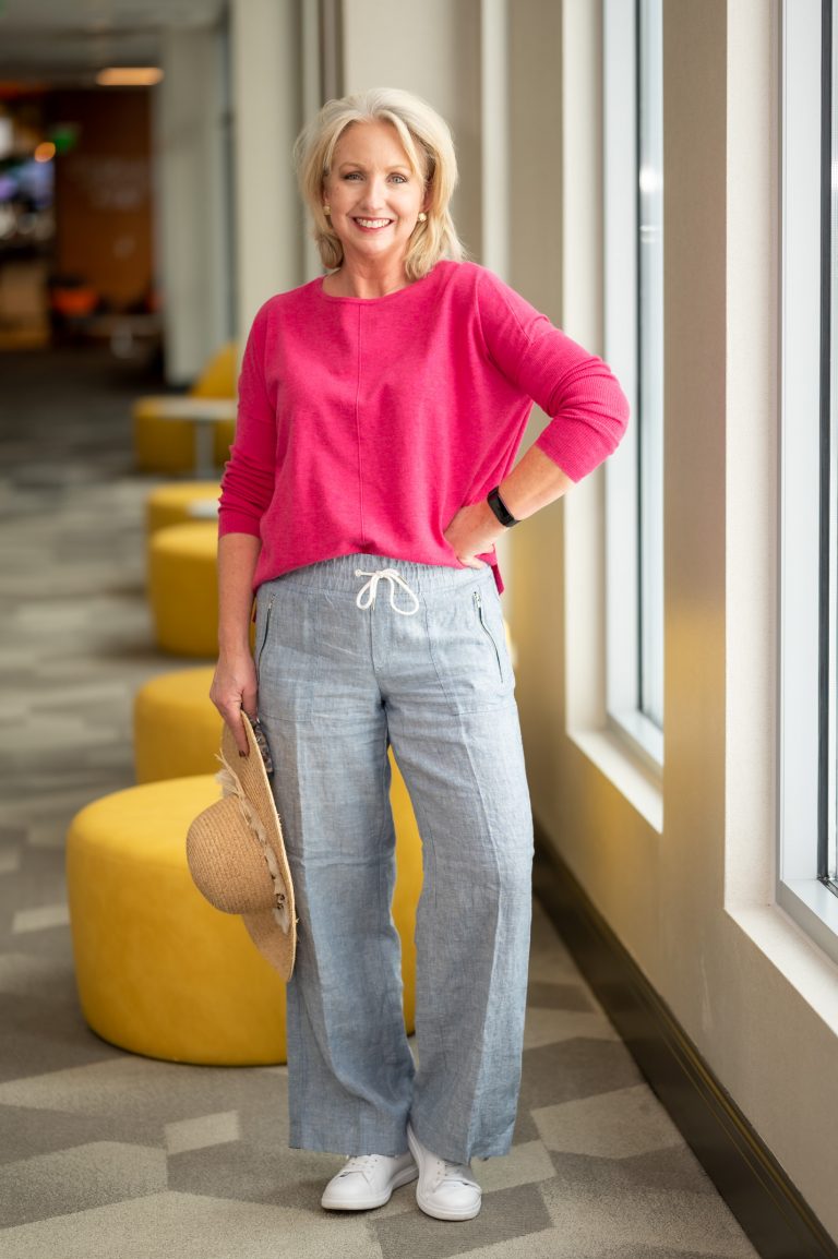 Modern Linen Pants from Athleta + 20% Off - Dressed for My Day