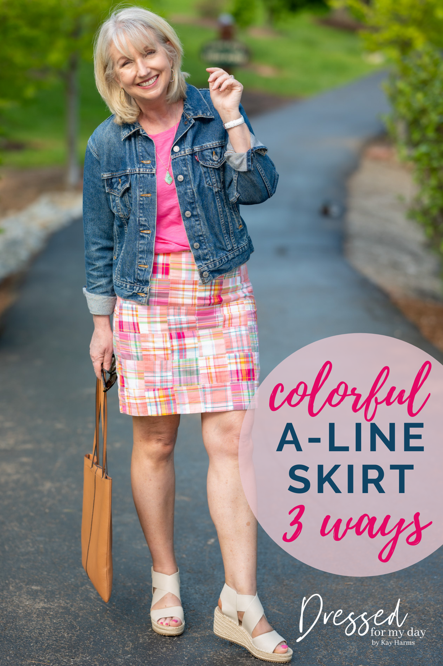 colorful A-Line Skirt