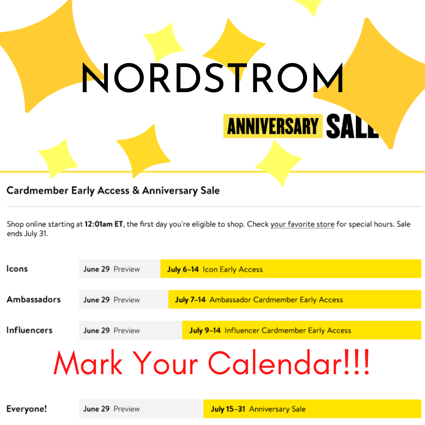 Nordstrom Anniversary Sale Preview and Shopping Dates 2022