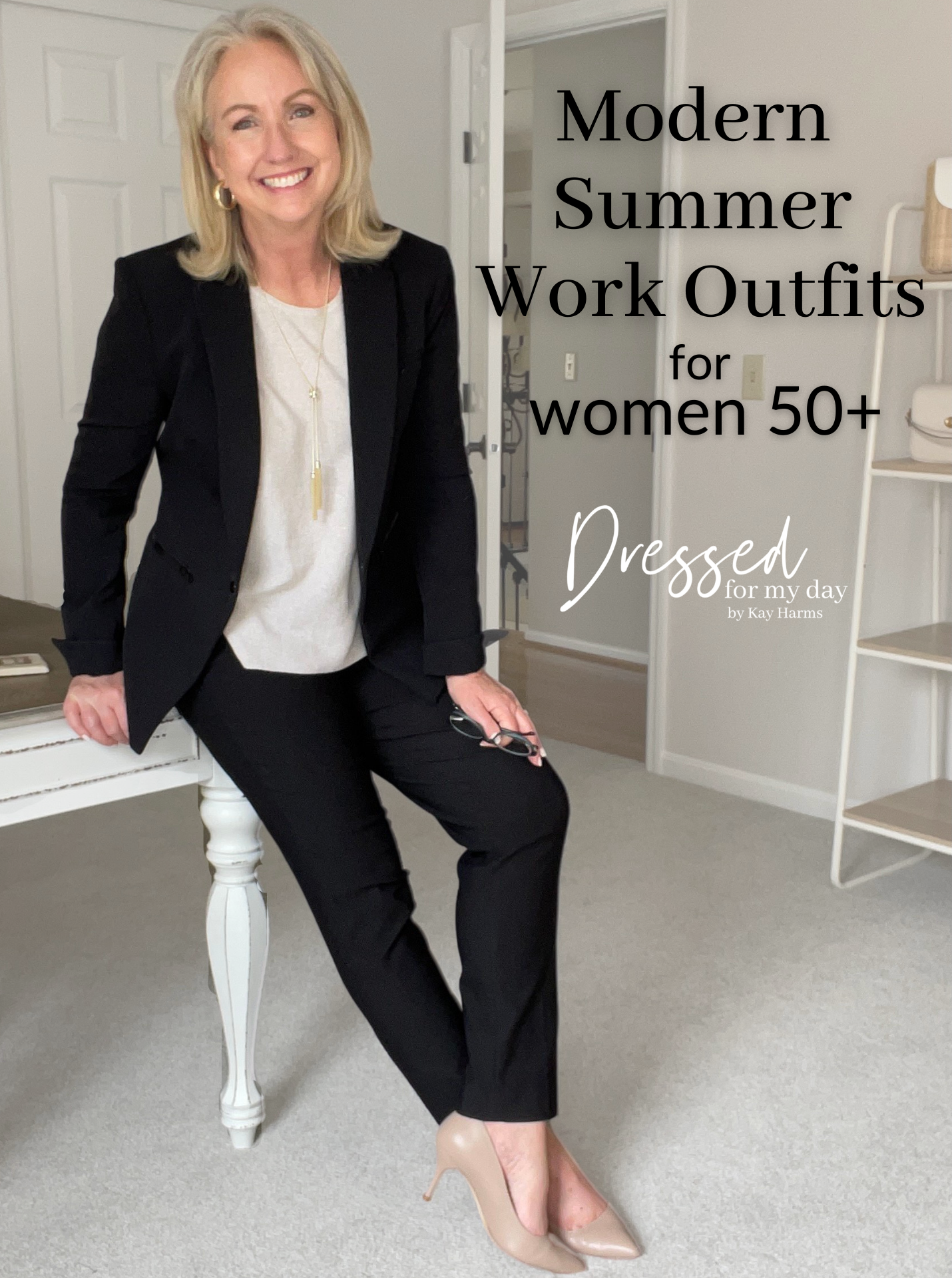 Modern Summer Work Outfits for Women 50+