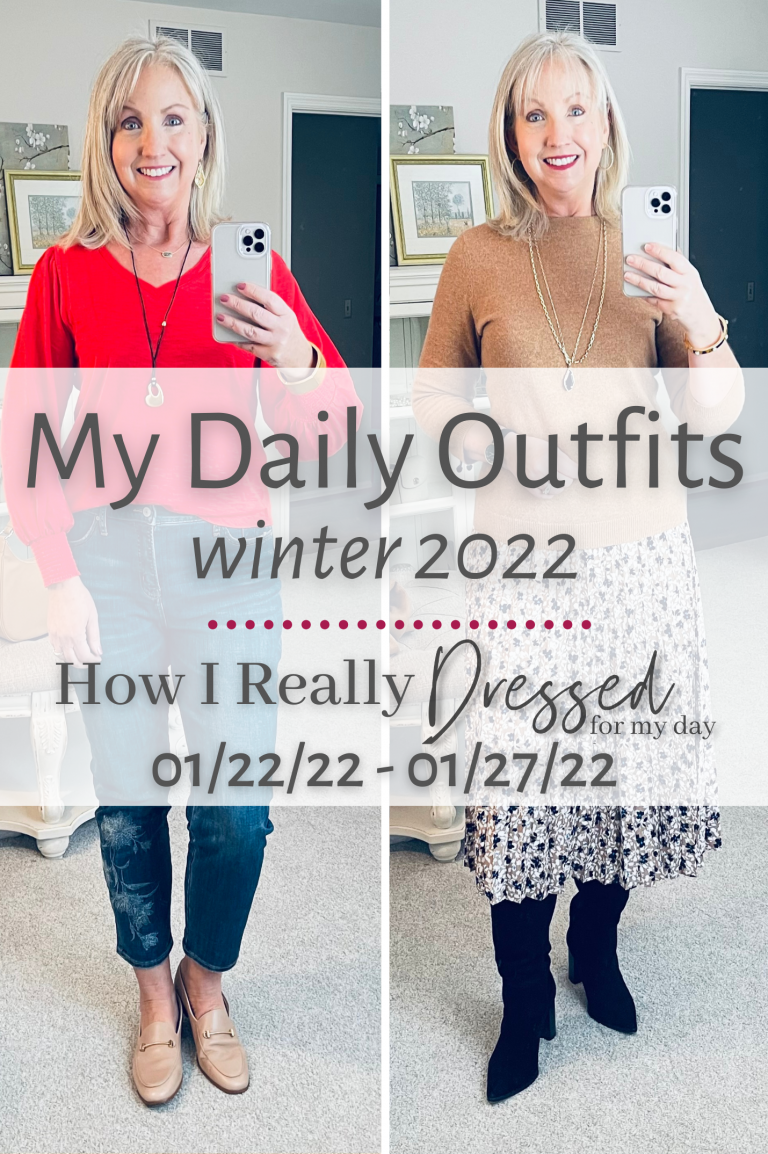 My Daily Outfits During a Cold Winter Week - Dressed for My Day