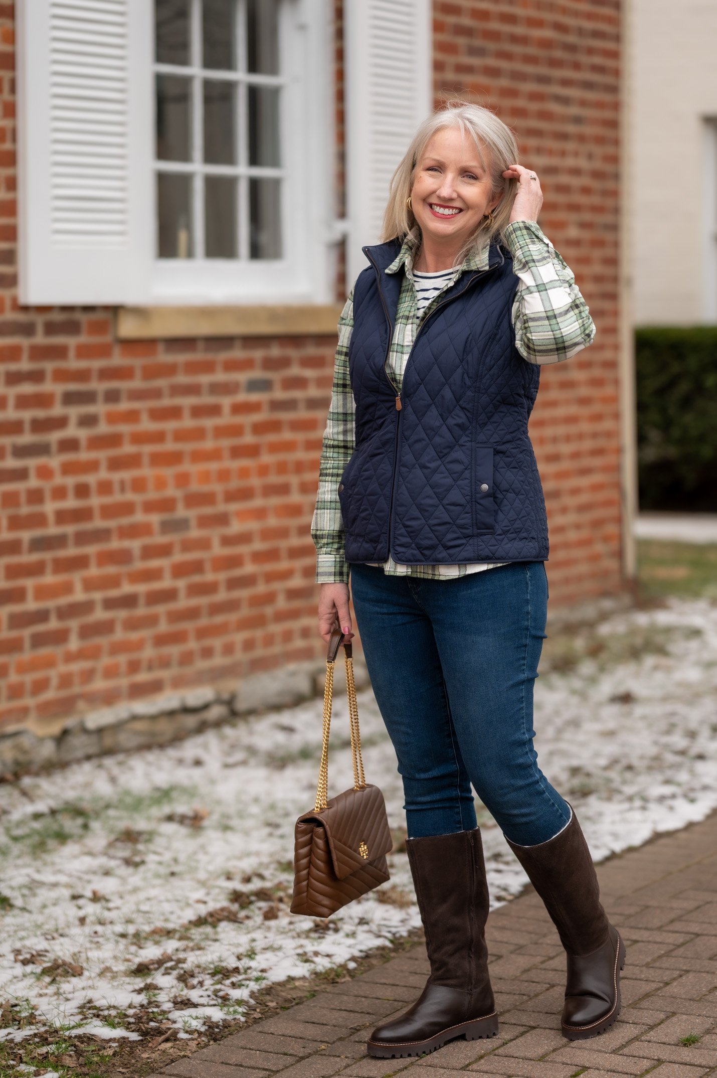 Flannel Shirt with Quilted Vest