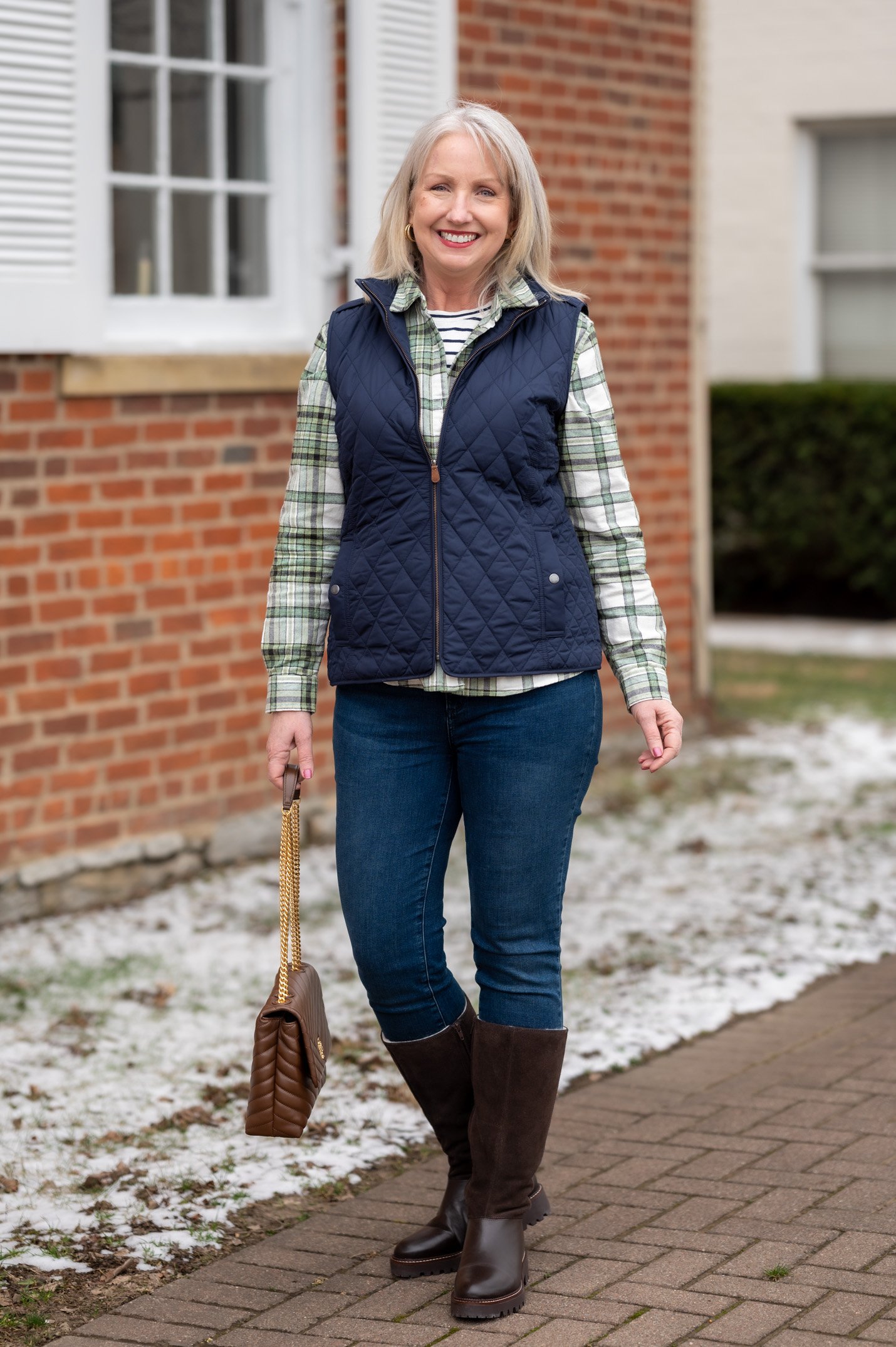 Layering with a Quilted Vest