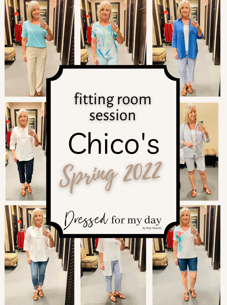 Spring Chico's Fitting Room Session - Dressed for My Day