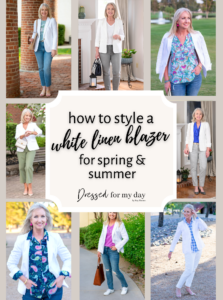 How to Style a White Linen Blazer - Dressed for My Day