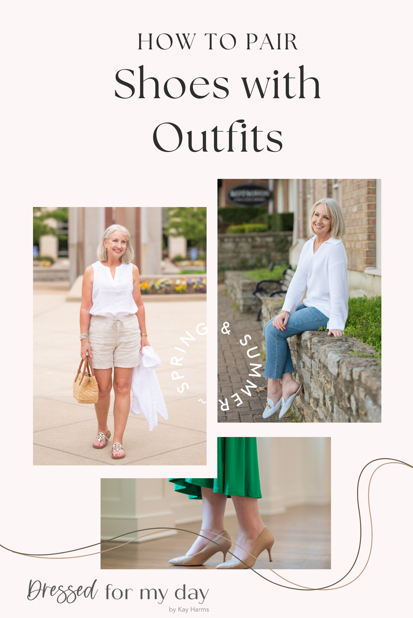 how to pair shoes with outfits spring and summer