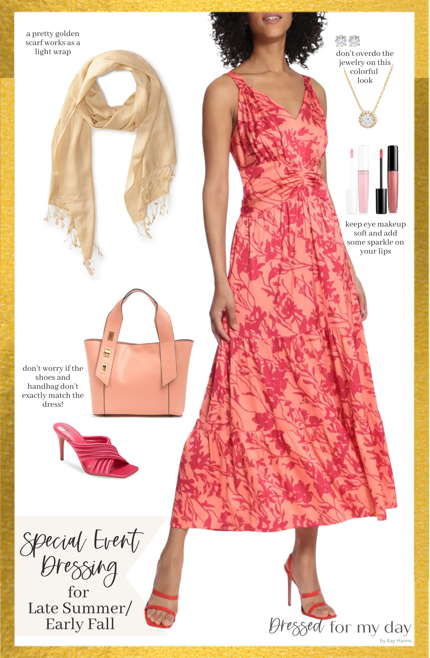 Ruched V-Neck Maxi Dress for An Afternoon Soiree