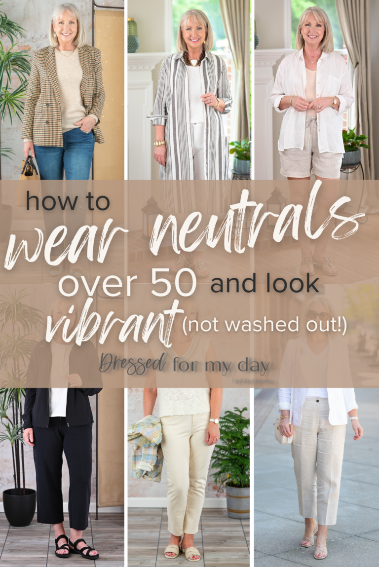 Wear Neutrals Over 50 and Look Vibrant, Not Washed Out - Dressed for My Day