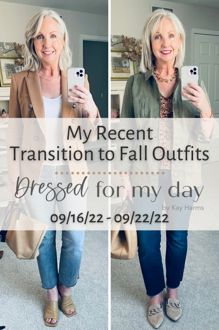 My Recent Transition to Fall Outfits - Dressed for My Day
