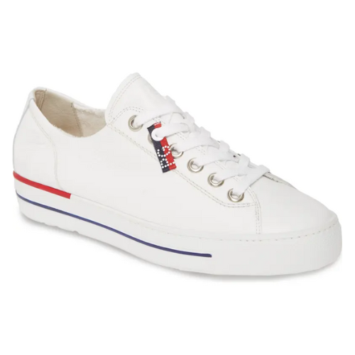 Paul Green White Leather Sneakers - Dressed for My Day