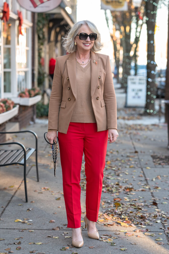 How to Look Classy in Colored Pants this Winter - Dressed for My Day