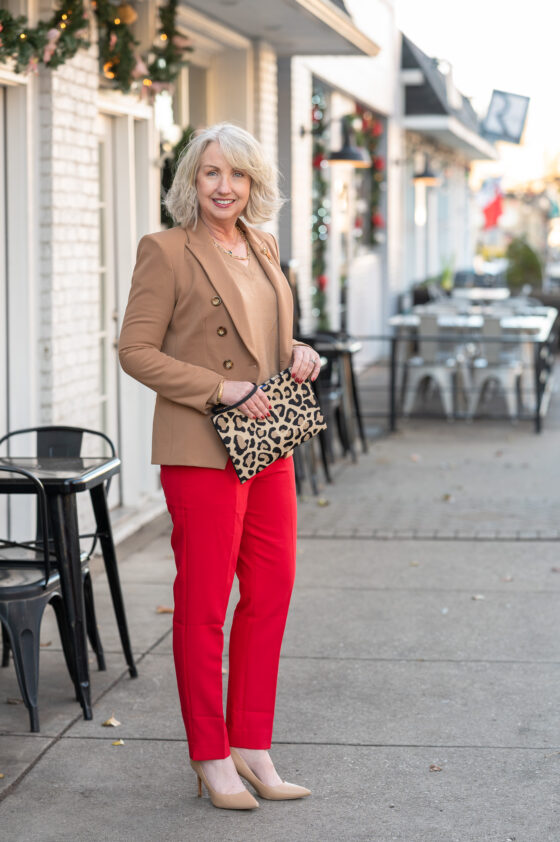 How to Look Classy in Colored Pants this Winter - Dressed for My Day