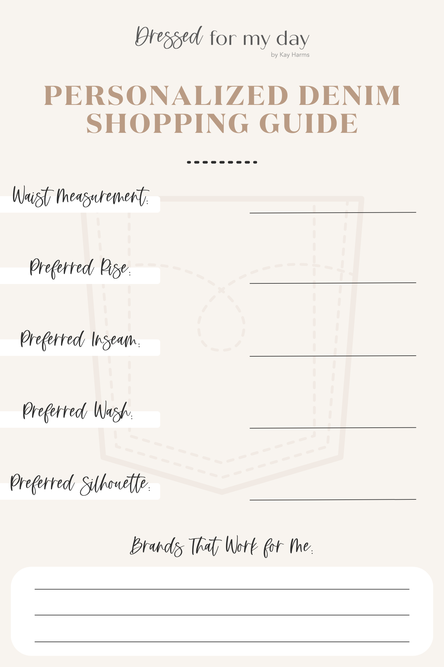 Personalized Denim Shopping Guide