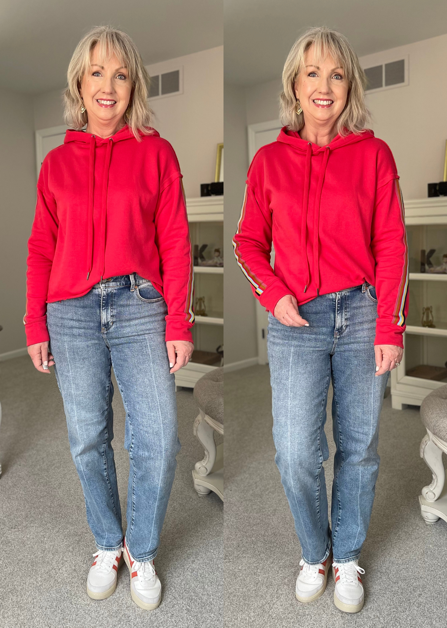 How to Wear Relaxed Fit Straight Leg Jeans Stylishly Over 50 (1)