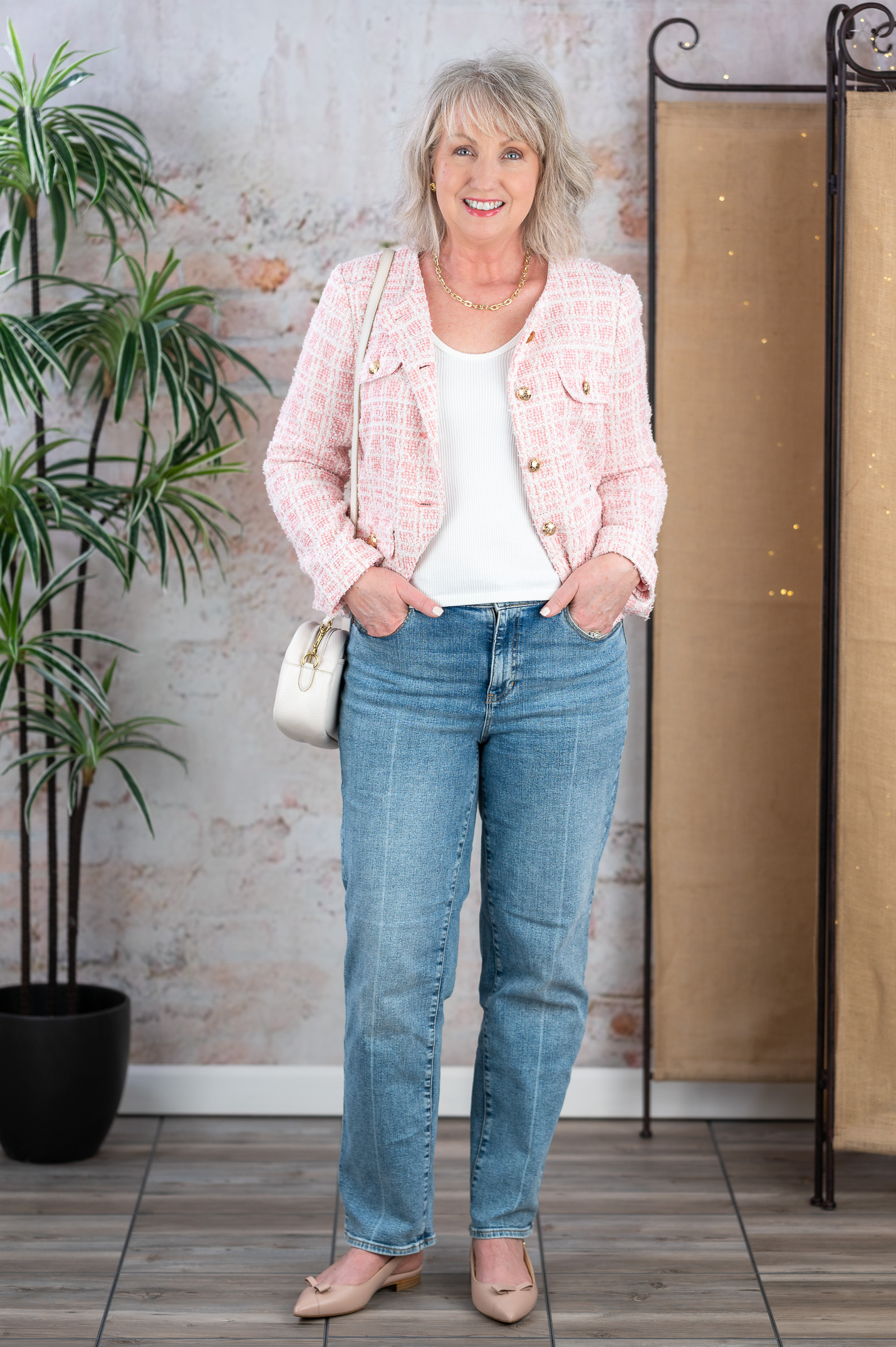 Relaxed Fit Jeans with Lady Jacket