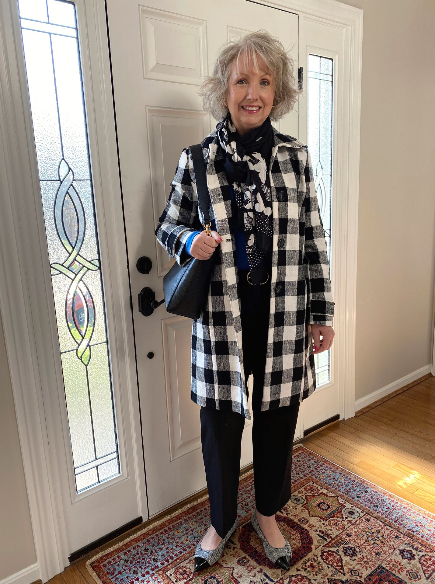 Gingham Topper for Winter Into Spring