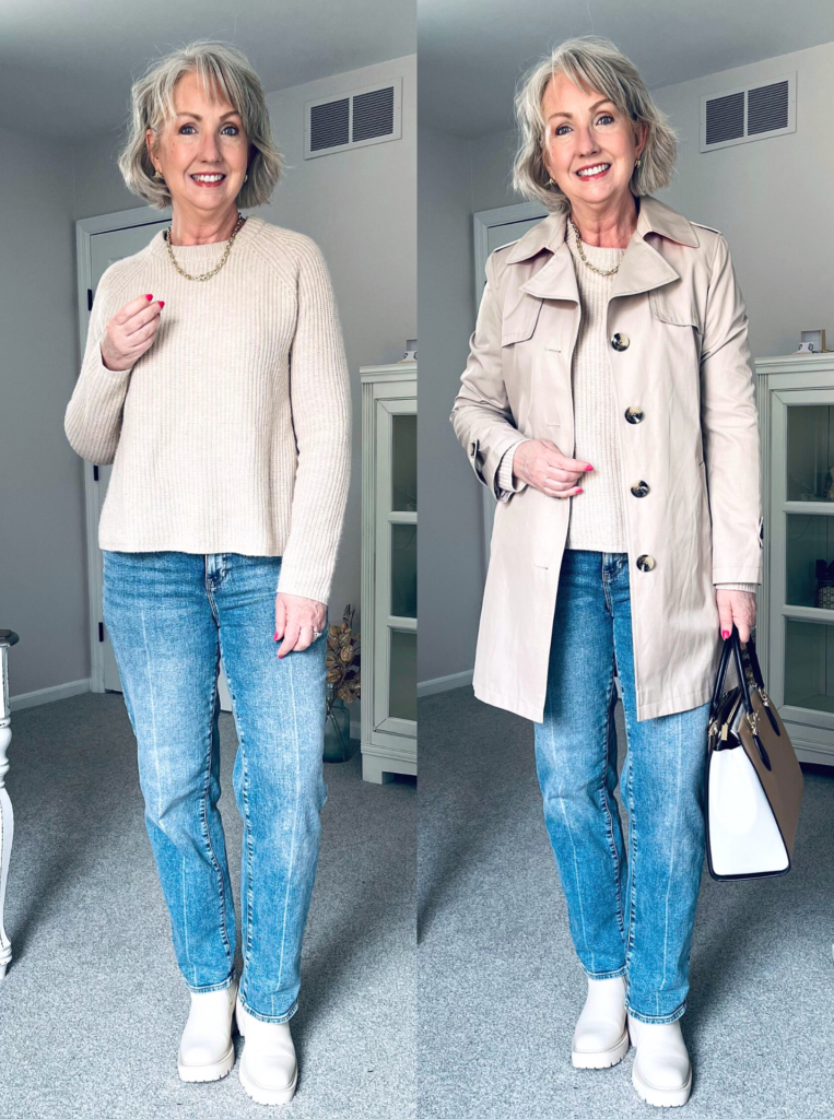 Real Life Winter-Into-Spring Outfits Inspiration - Dressed for My Day