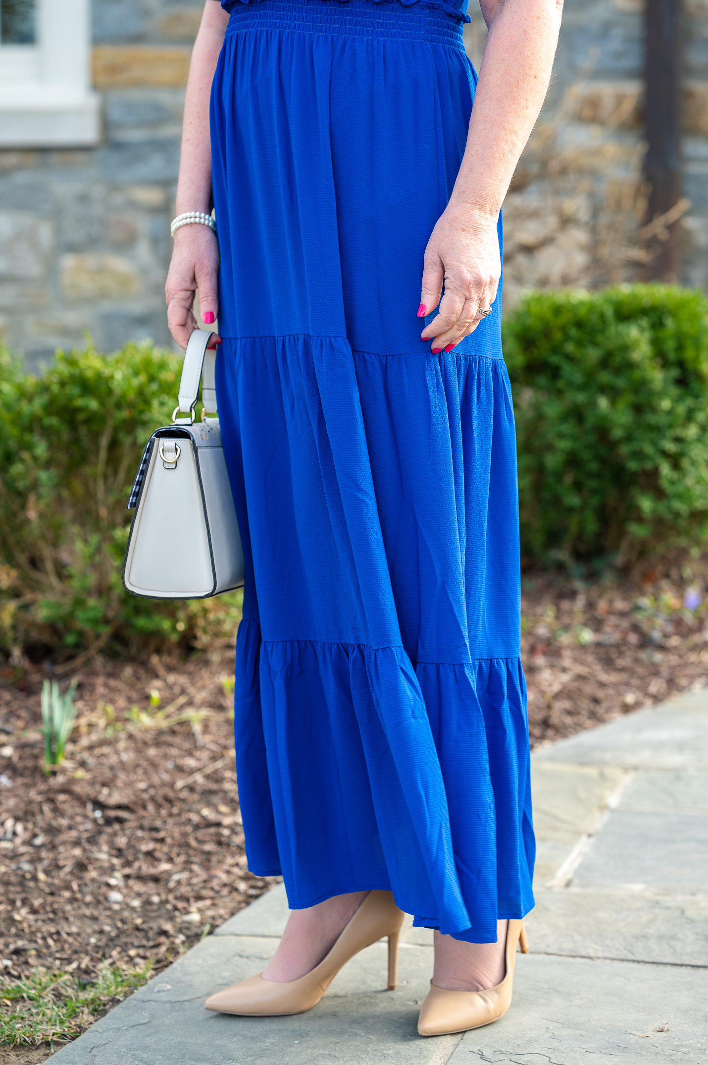 Skirt of blue Dress