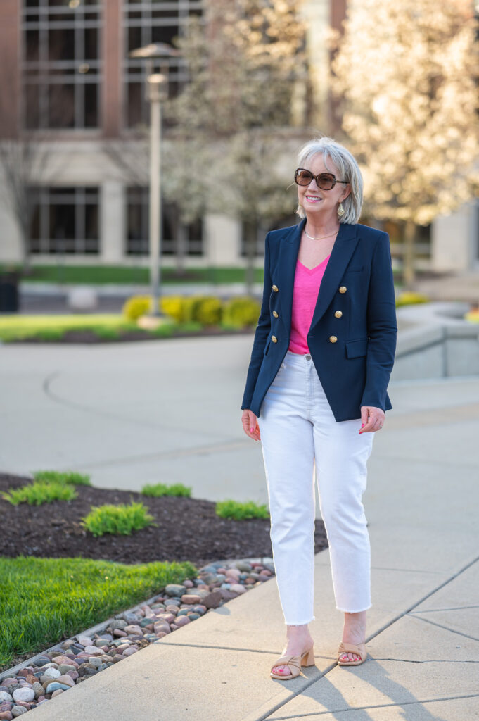 How I Add Color to My Spring Outfits - Dressed for My Day
