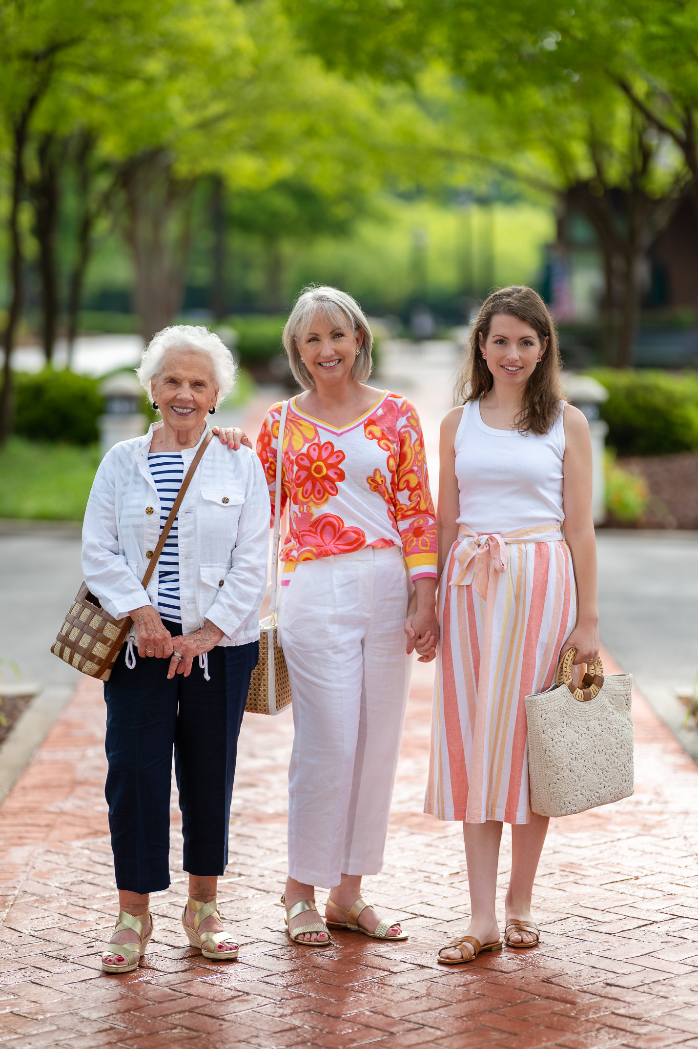 Mom, Me and Abby in Talbots Fashions