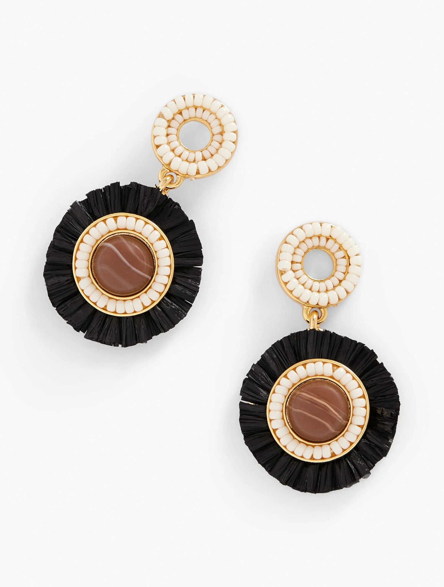 Petite Star Burst Drop Earrings | Gold CZ Celestial Jewelry - Femstylo