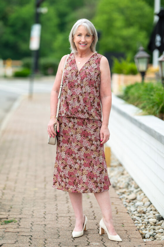 Summer-to-Fall Floral Print Separates 2 Ways - Dressed for My Day